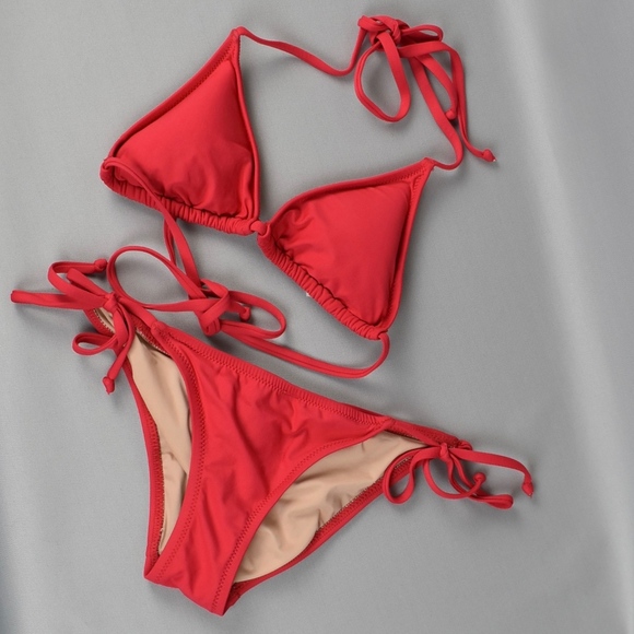 J. Crew Other - (J. Crew) Red String Bikini BRAND NEW